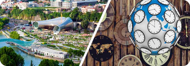 اختلاف ساعت ایران و تفلیس