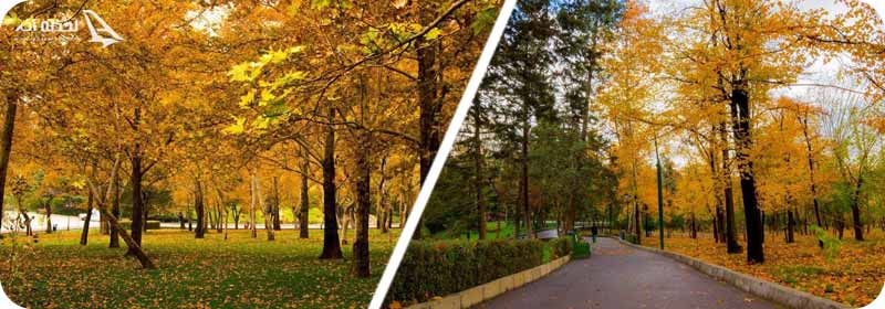 پارک ملت تهران در پاییز