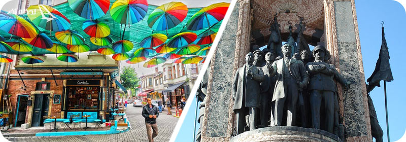 مجسمه استقلال و خیابان استقالال