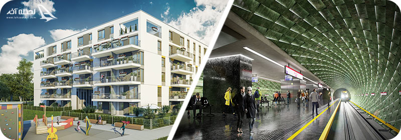 ساختمان ها و وسایل حمل و نقل لهستان