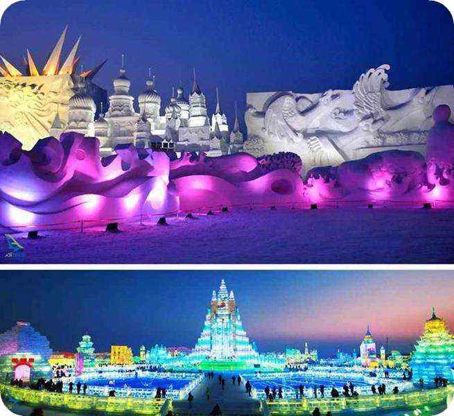 مجسمه های برفی چین