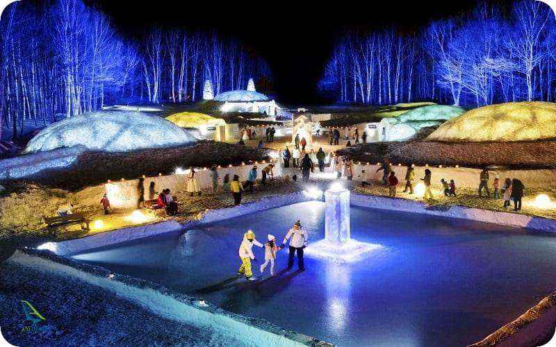 دهکده یخی در ژاپن