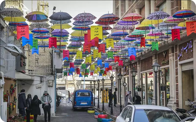 کوچه های چتری تهران