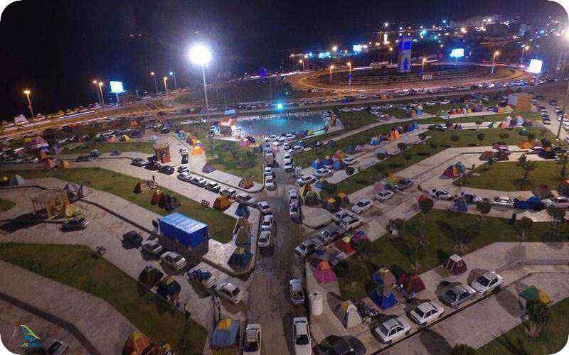 کمپ در پارک ساحلی زیتون قشم