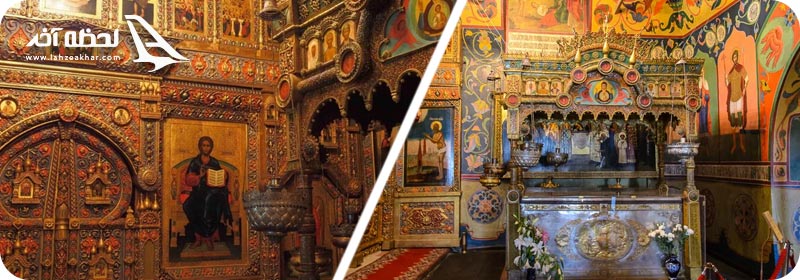 تصویر نمای داخلی کلیسای سنت باسیل روسیه