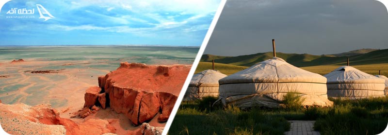 صخرههای آتشین مغولستان