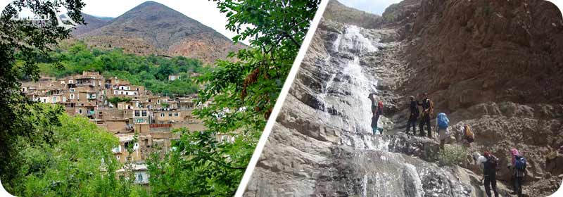 آبشار روستای برگ جهان