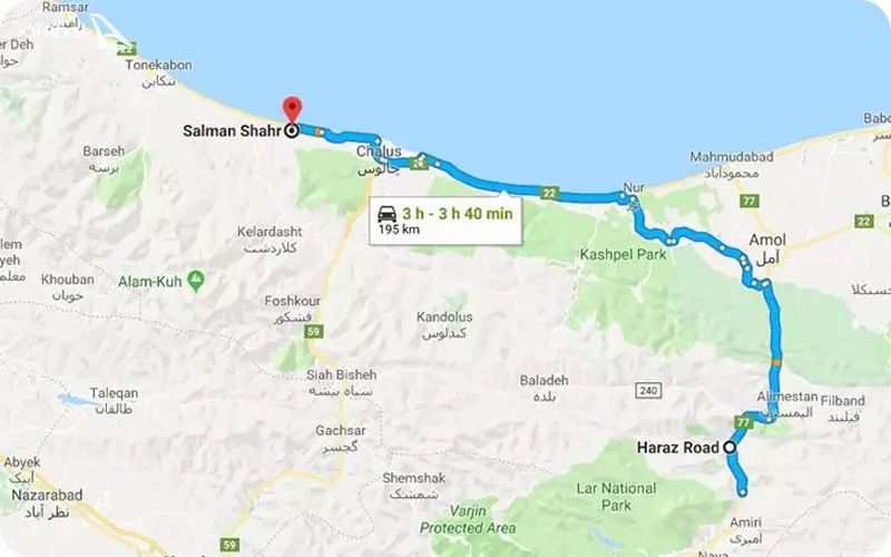 متل قو روی نقشه