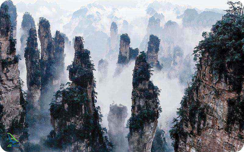 کوه های تیانزی چین