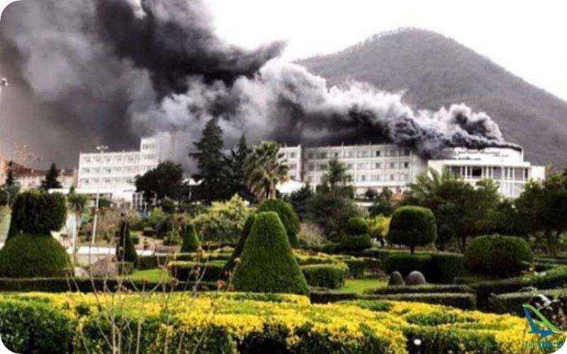 آتش سوزی هتل پارسیان رامسر