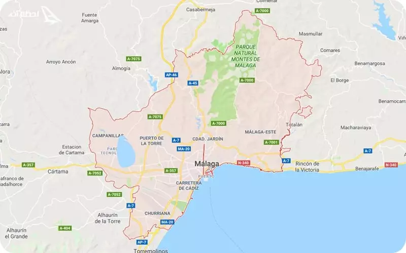 نقشه مالاگا