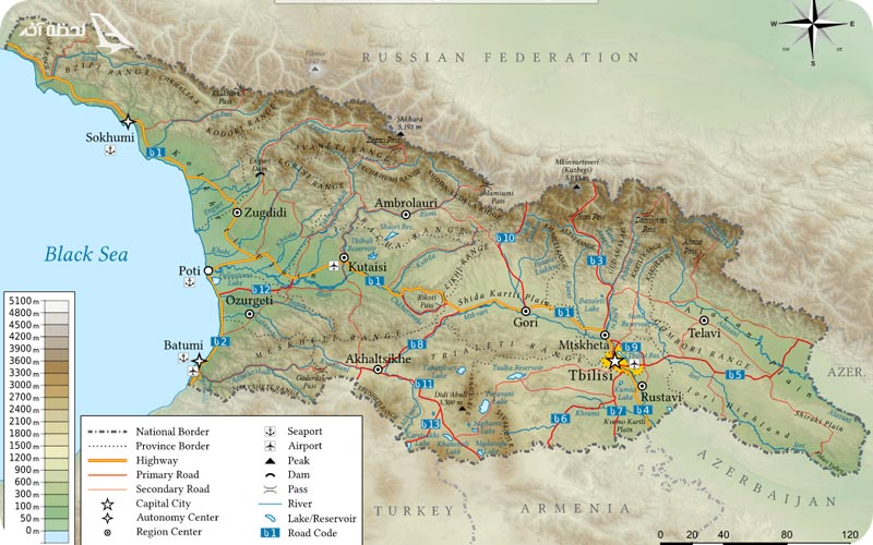 نقشه گرجستان