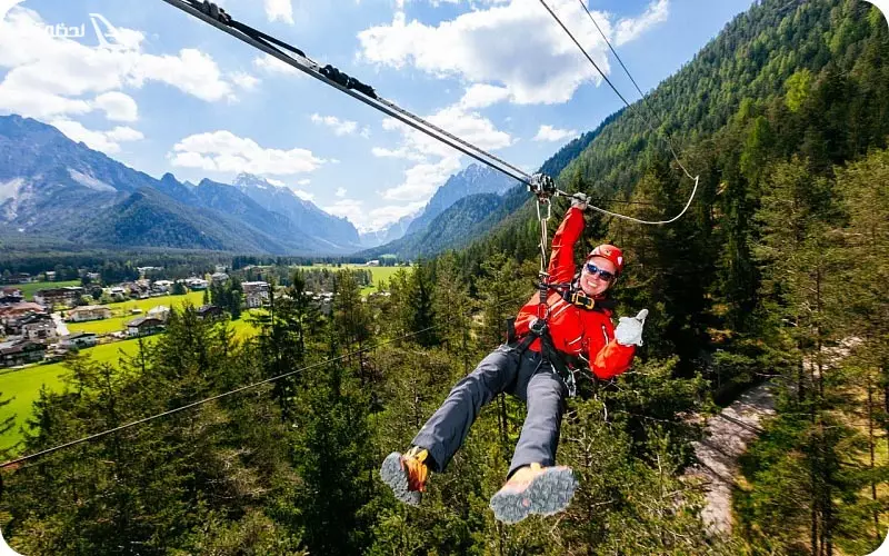 زیپ لاین باغ گیاه شناسی