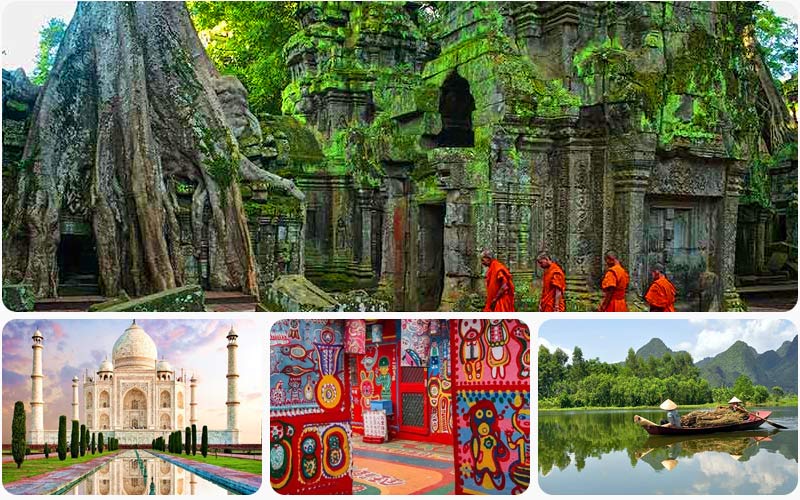 مسجد تاج محل، روستای رنگین کمان