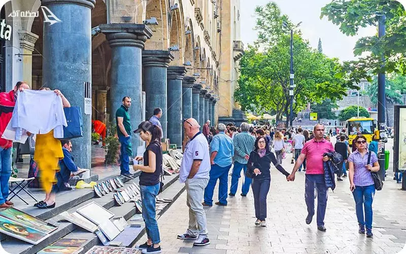 تفریحات خیابان شاردنی تفلیس