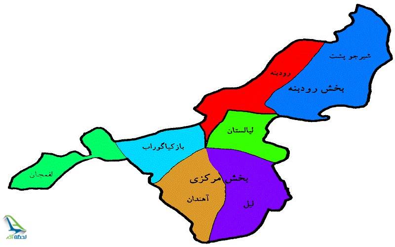 نقشه لاهیجان