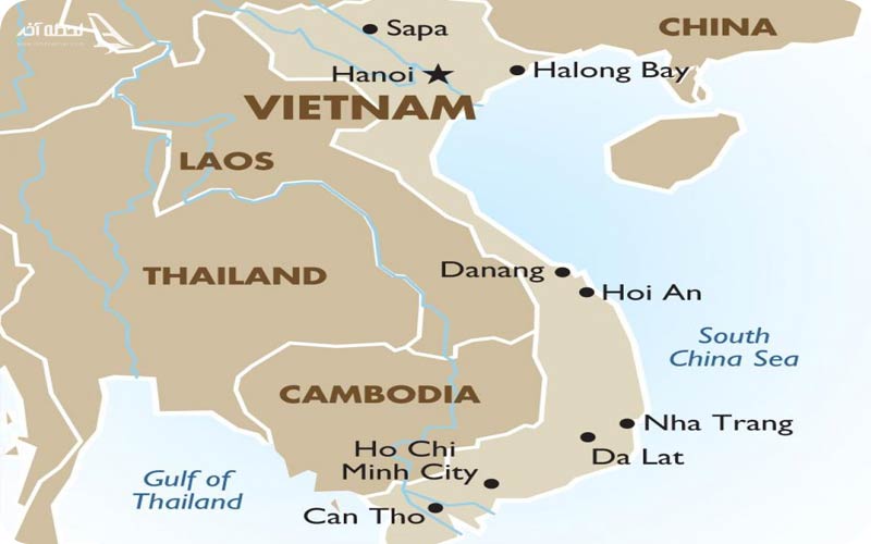 نقشه ویتنام
