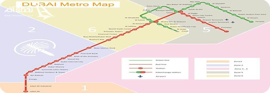 نقشه متروی دبی