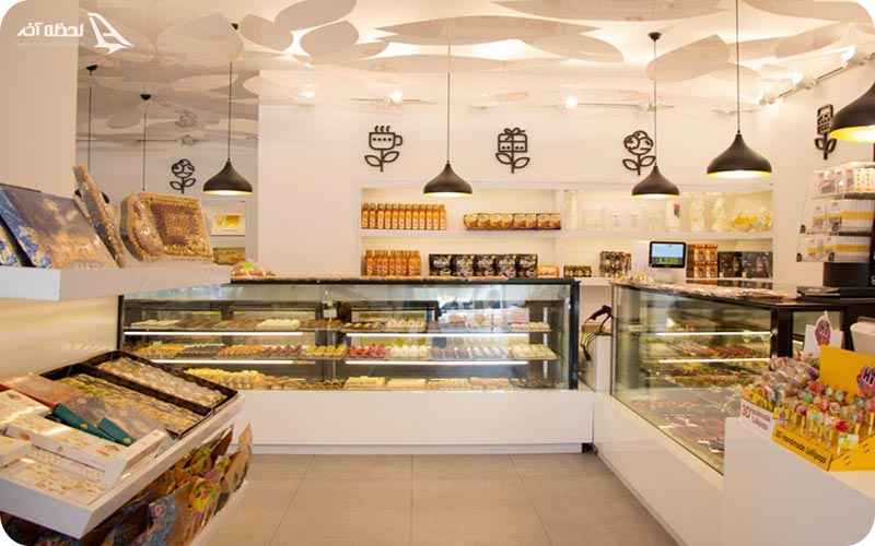 فضای شیرینی فروشی ناتلی شعبه سهروردی