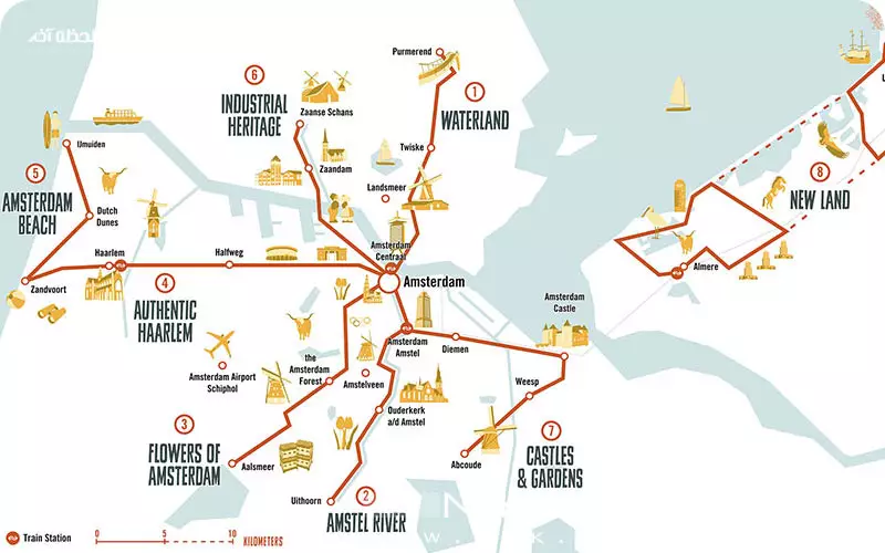 نقشه آمستردام 
