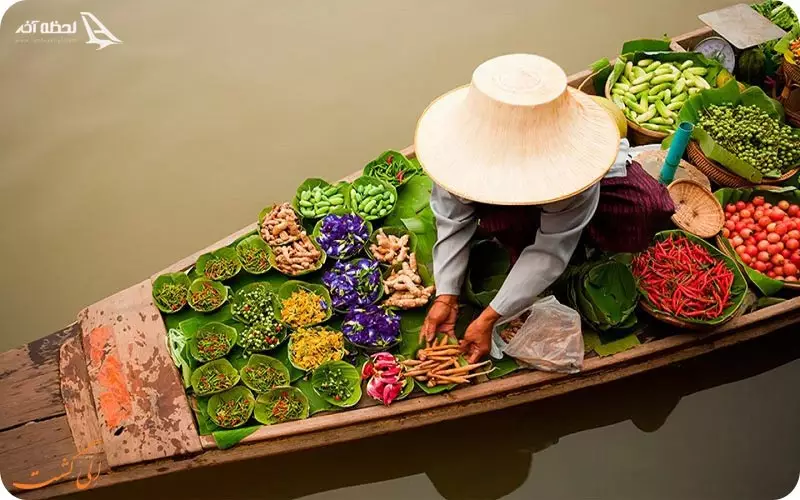 بازار روی آب تایلند