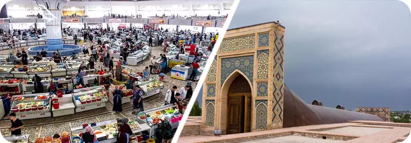 بازار چارسو و رصدخانه الغ بیگ