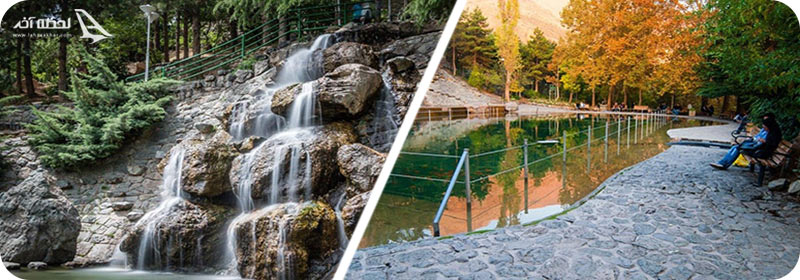 دریاچه و زیبایی پارک جمشیدیه