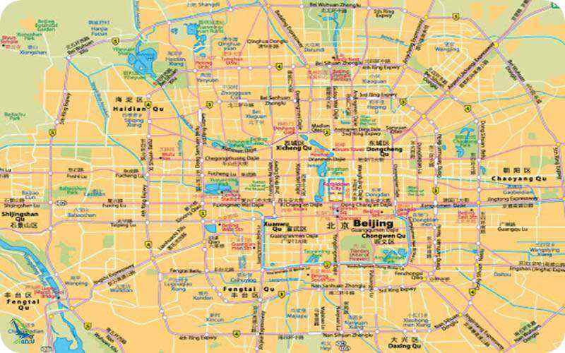 نقشه شهر پکن