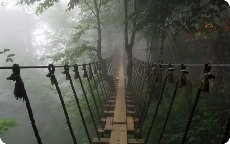 پل عابر پیاده معلق رامسر