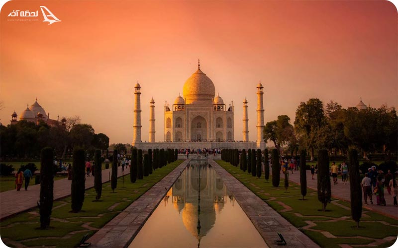 غروب زیبای تاج محل