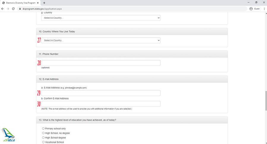 آموزش تصویری ثبت نام لاتاری