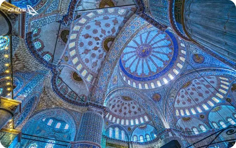 فواره رقصان مقابل مسجد آبی