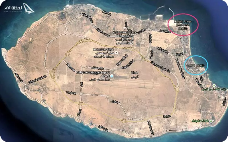 نقشه جزیره کیش
