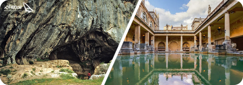 غار کارائین و حمام رومی