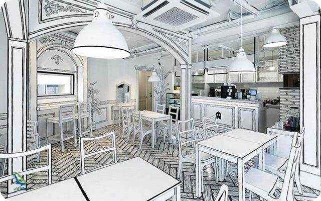 فضای کافه دو بعدی