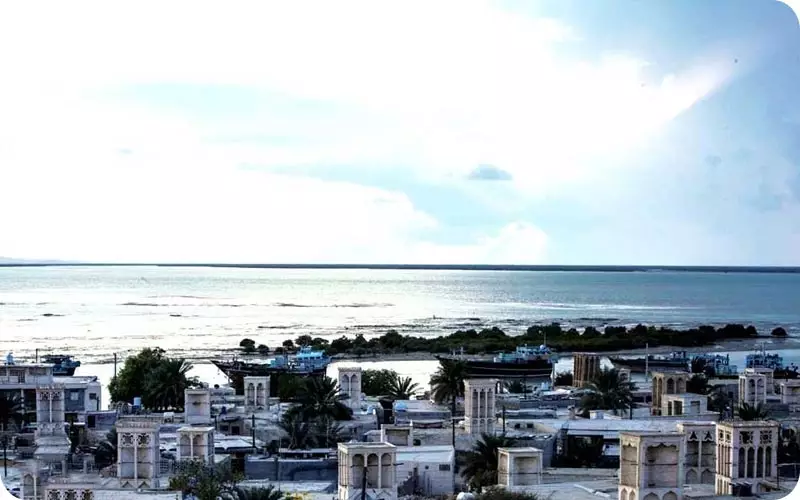 بندر لافت  در جزیره خلیج فارس