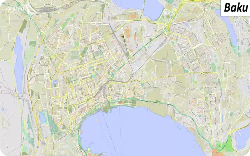 نقشه باکو