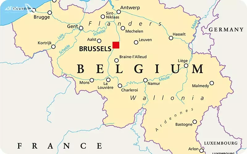 نقشه بلژیک