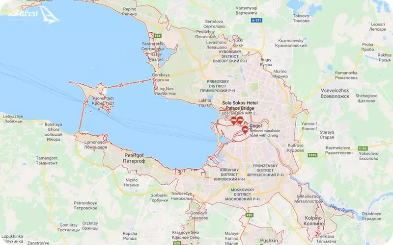 نقشه سن پترزبورگ