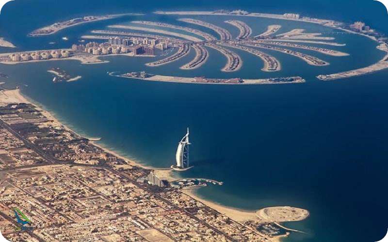 نمایی از ساحل جمیرا