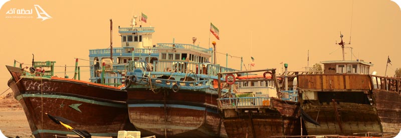 لنج های بندر دیلم