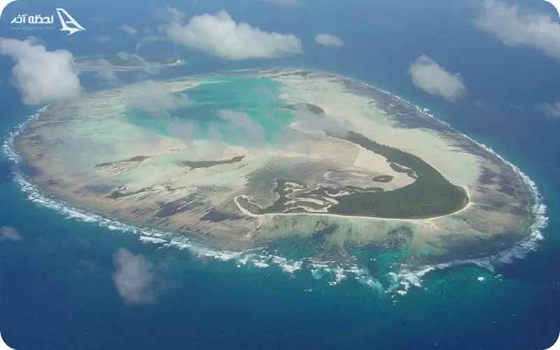آسمان شفاف و آبی جزیره ابوموسی
