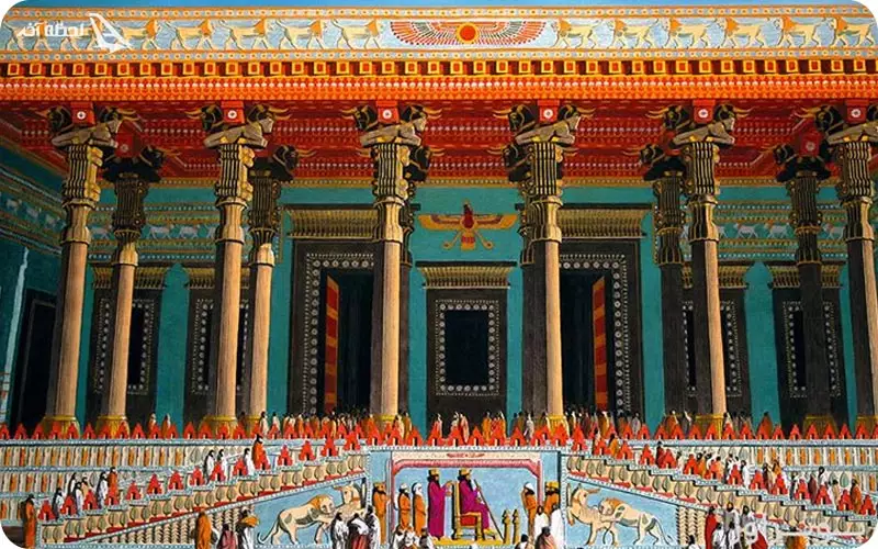 عکس تخت جمشید در زمان هخامنشیان