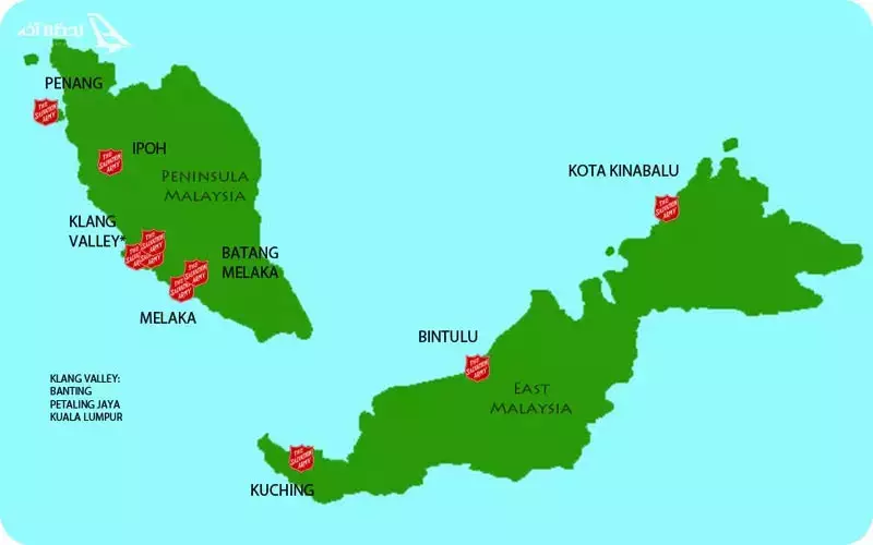 موقعیت جغرافیایی مالزی