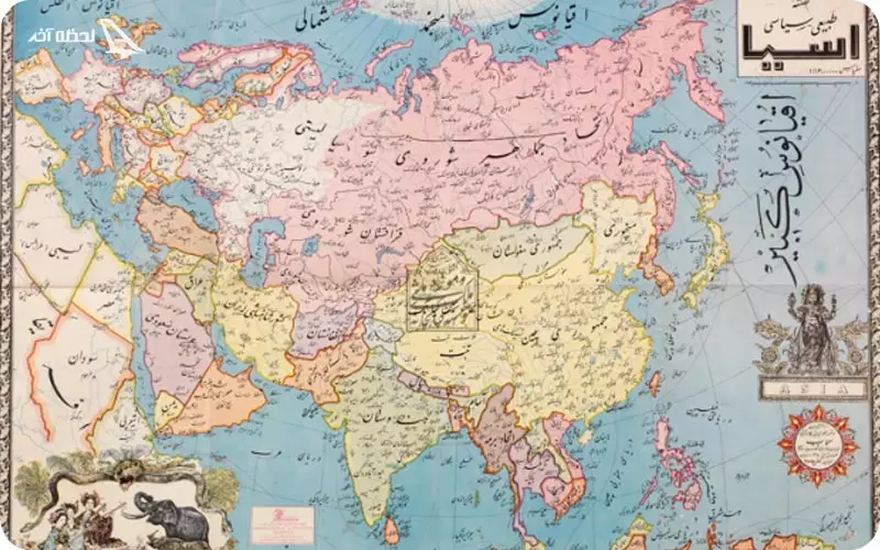 نقشه قدیم آسیا