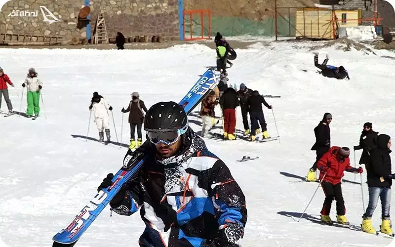 تجربه اسکی در پیست اسکی شیرباد