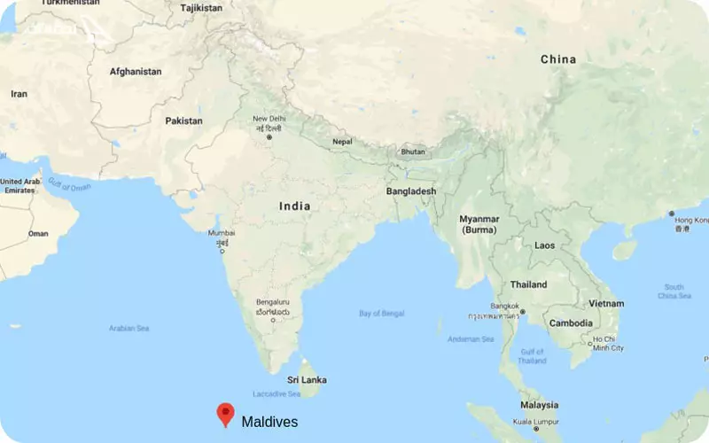نقشه مالدیو