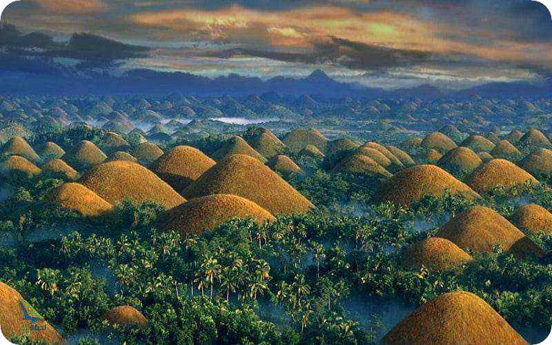 تپه هایی از شکلات