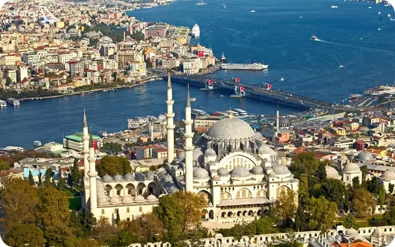 مسجد سلیمانیه از بالا