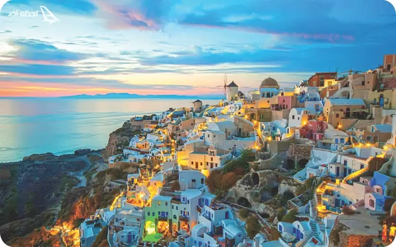 سانتورینی زیباترین جزیره یونان